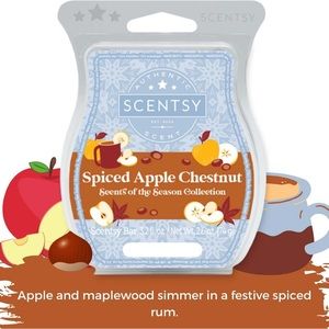 Scentsy Spiced Apple Chestnut Wax Bar *DISCONTINUED*